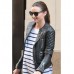 Miranda Kerr Quilted Biker Leather Jacket Sale